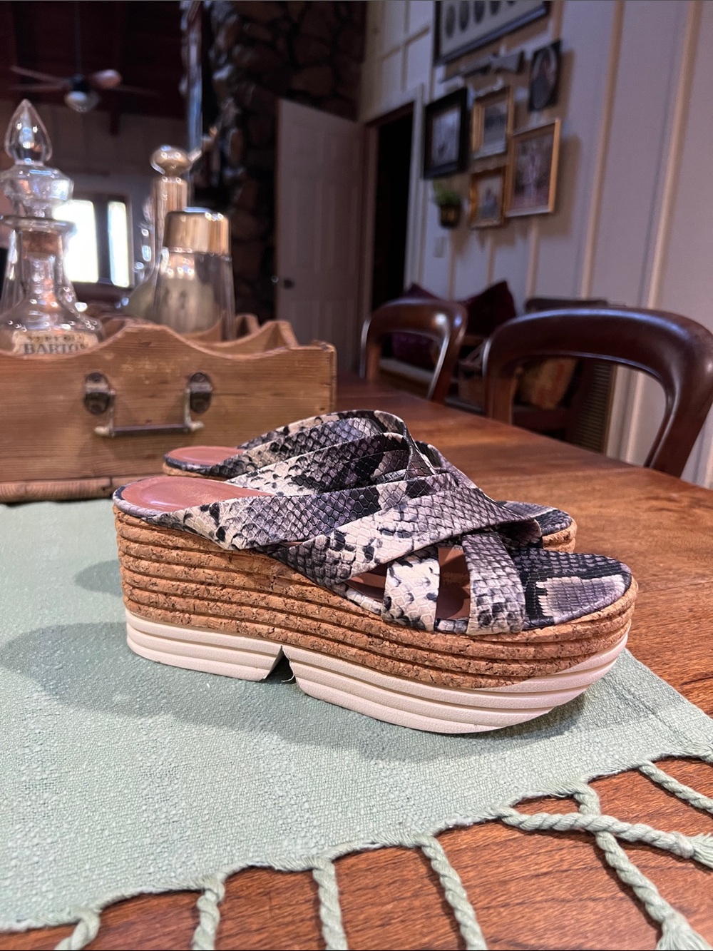 Homers Artisan Cork Platform Wedges